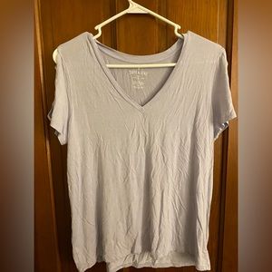 AE V NECK TSHIRT WITH SLEEVE CUT OUTS